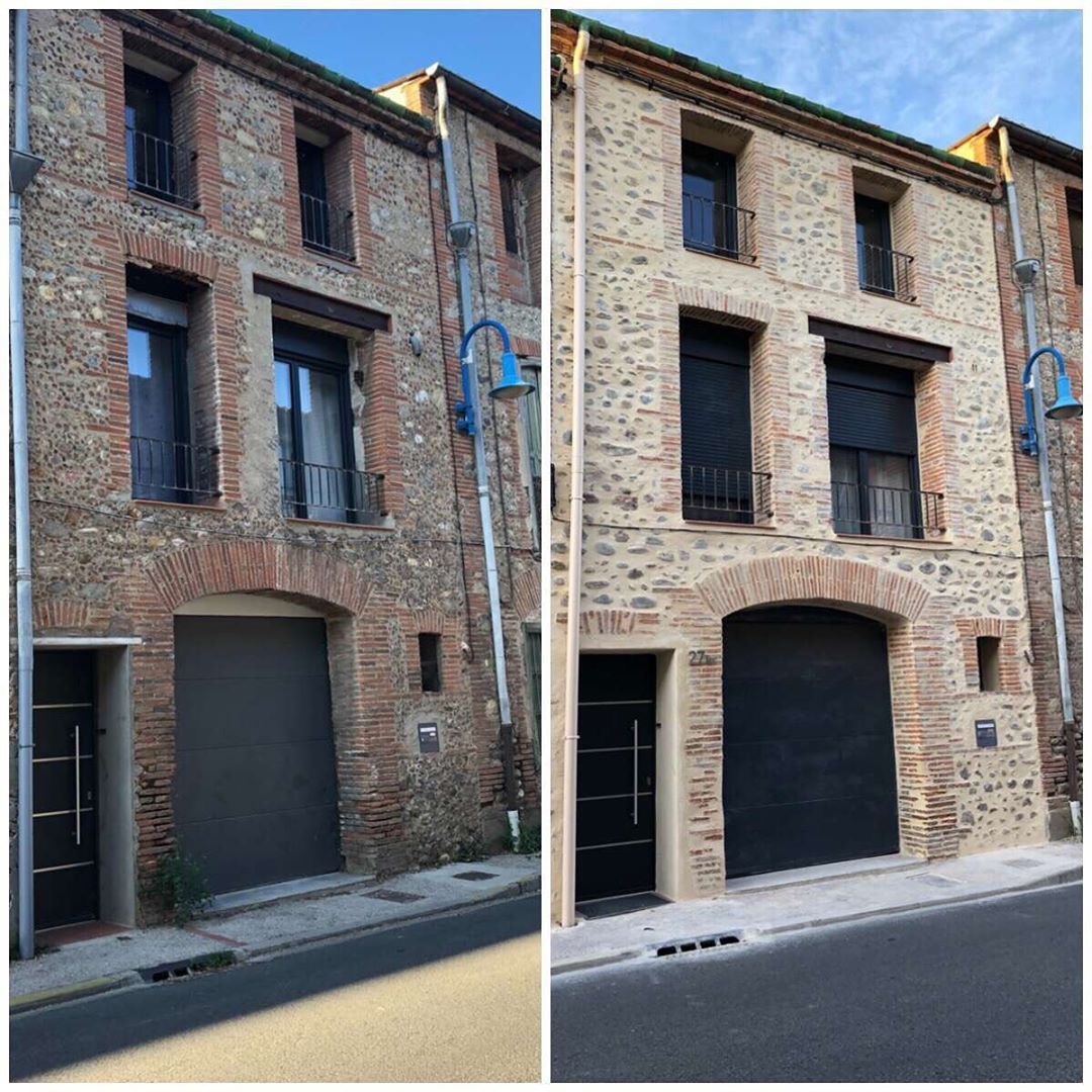 Réalisation de façade et crépis à Liège